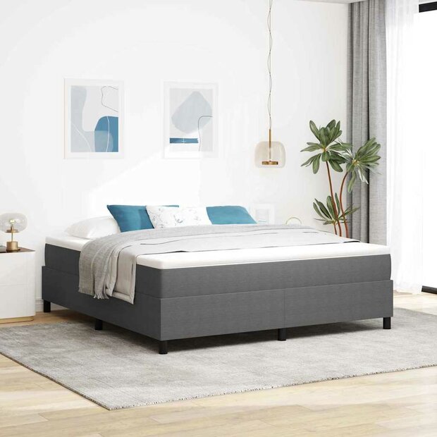 Boxspring Lichtgrijs Super King Corduroy Stof 1