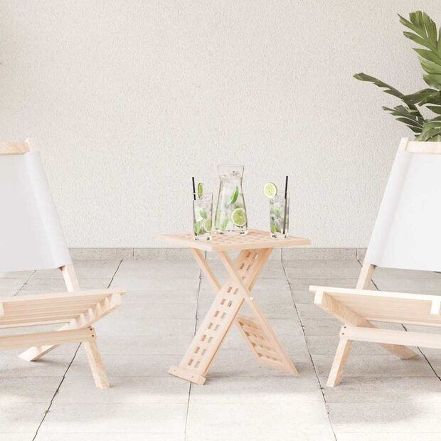 Salontafel inklapbaar 33x33x40,5 cm massief walnotenhout 1