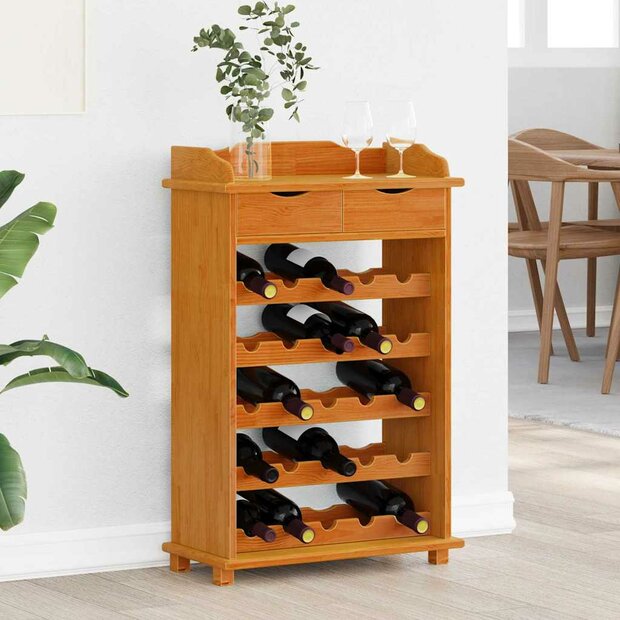 wijnrek 90x60x30 cm van massief grenenhout 1