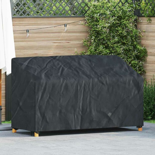 Tuinbankhoes Zwart 165 x 70 x 65 / 94 cm 210D stof 1