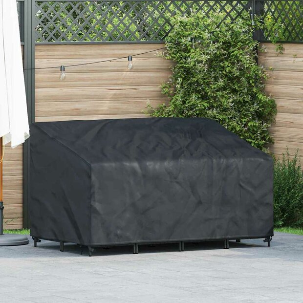 Tuinbankhoes Zwart 160 x 100 x 61 / 89 cm 210D stof 1