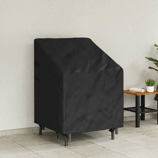 Tuinstoelhoes Zwart 75 x 78 x 65 / 100 cm 600D stof 1