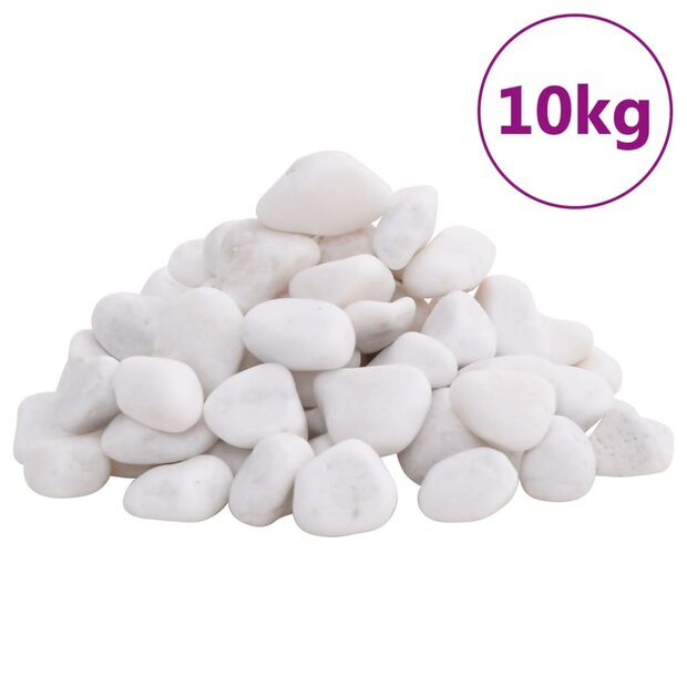 Kiezelstenen gepolijst 2-5 cm 10 kg wit 1