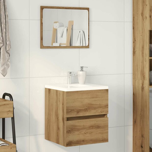 Badkamer wastafelkast Artisan Oak 41x38,5x45 cm Engineered Wood 1