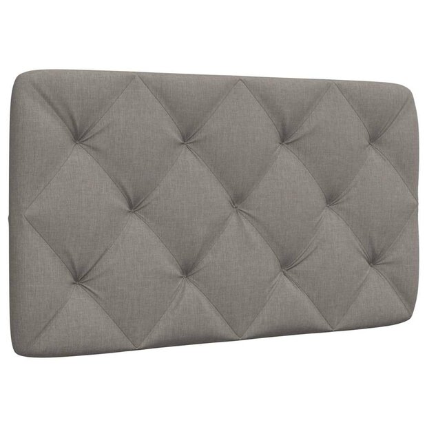 Hoofdbordkussen 80 cm stof taupe 1