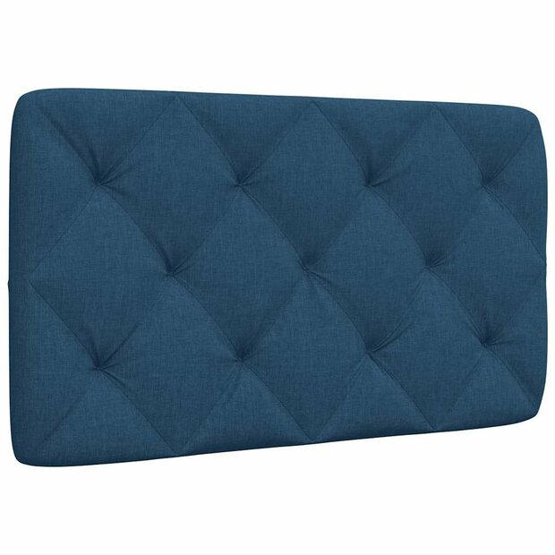 Hoofdbordkussen 80 cm stof blauw 1