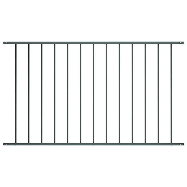 Schuttingpaneel gepoedercoat staal 1,7x1,25 m antraciet 1