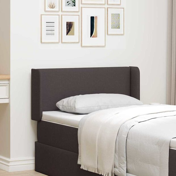 Hoofdbordoor met hoofdeinde Bruin 16 x 40 x 4.5 cm Stof 1