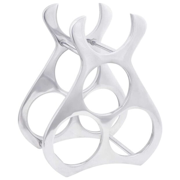 Wijnrek Zilver 23 x 14 x 28 cm Aluminium 1