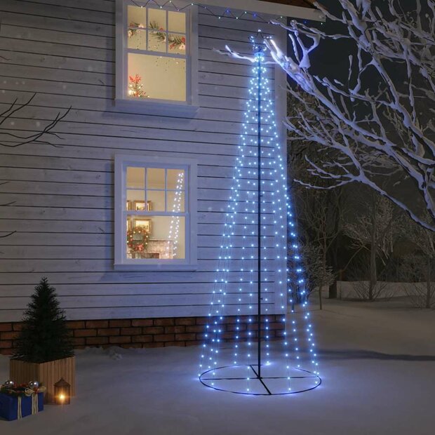 Kegelkerstboom 310 LED&amp;apos;s 100x300 cm blauw 1
