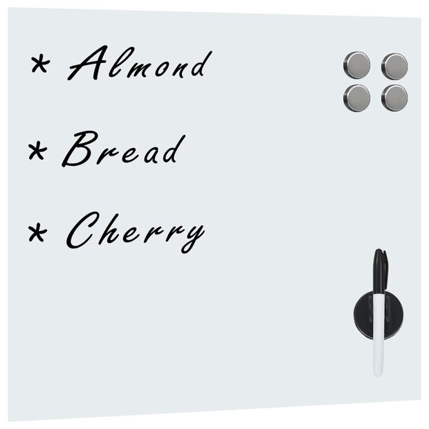 Magneetbord voor aan de wand 60x60 cm glas 1