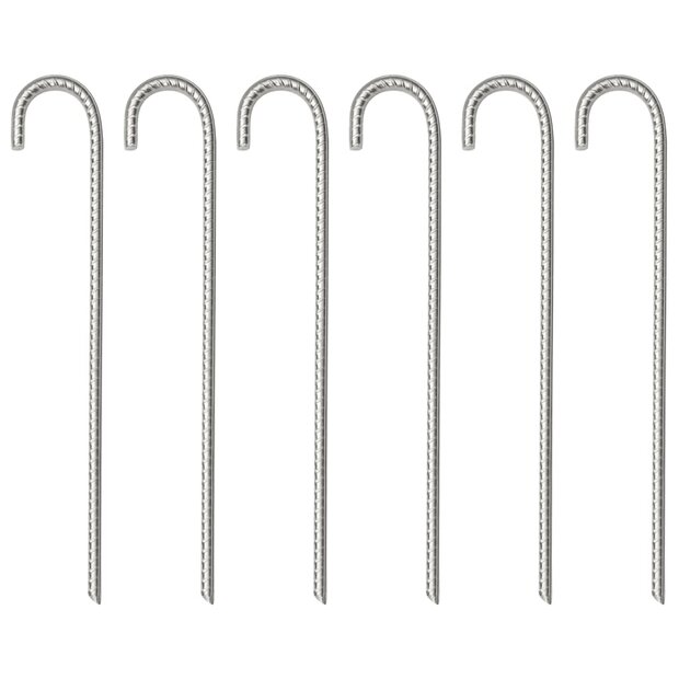 Tentharingen 6 st &Oslash;10 mm 37 cm gegalvaniseerd staal 1