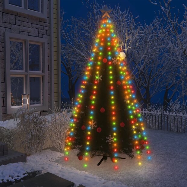 Kerstboomverlichting met 250 LED&amp;apos;s meerkleurig net 250 cm 1