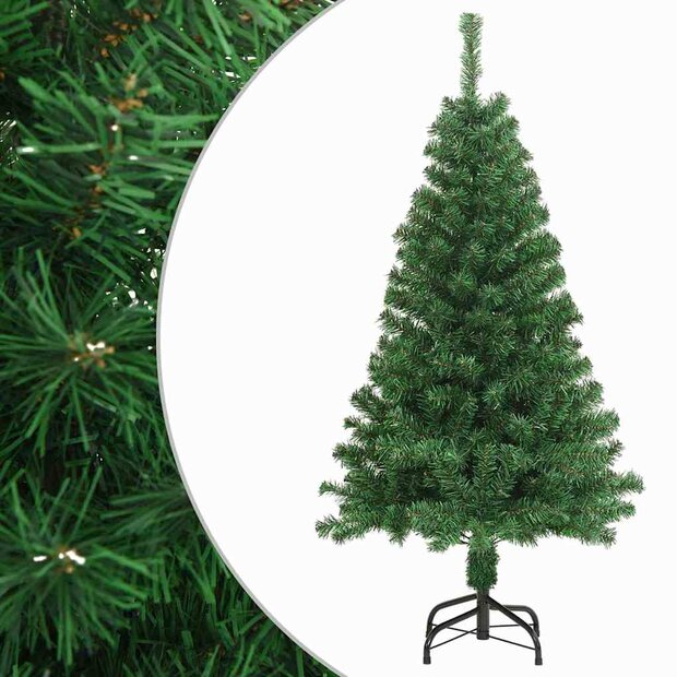 Kunstkerstboom met dikke takken 150 cm PVC groen 1