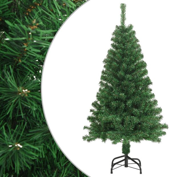 Kunstkerstboom met dikke takken 120 cm PVC groen 1