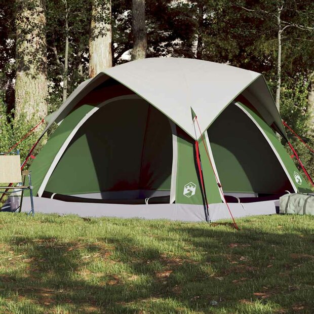 Tent 4-persoons waterdicht groen 1