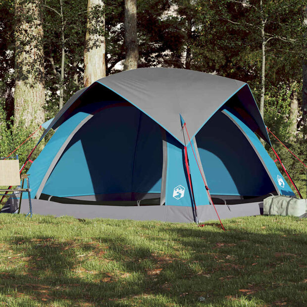 Tent 4-persoons waterdicht blauw 1