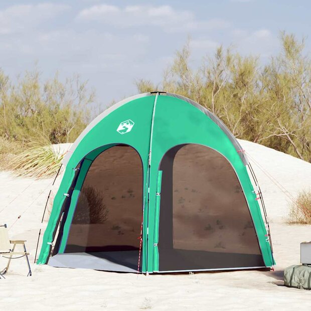 Zwembad Tent met dak Zeegroen 366 x 305 x 231 cm Polyester 1