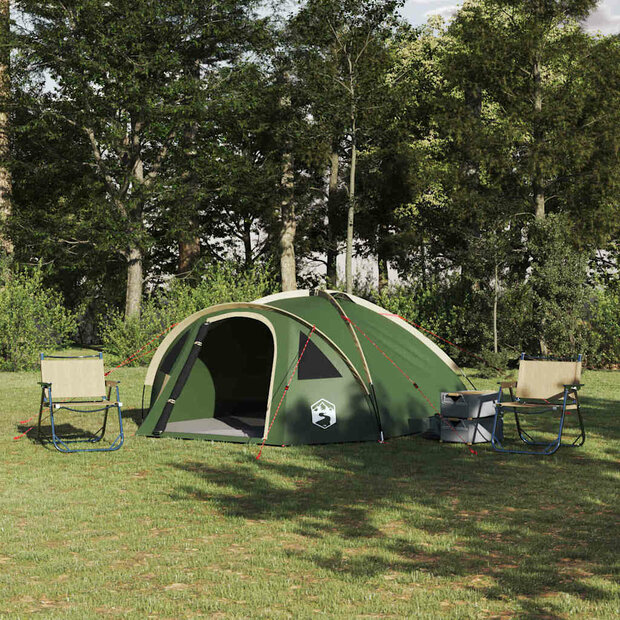 Camping Tent met dak Groen 308 x 268 x 130 cm Polyester 1