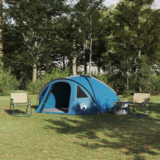 Camping Tent met dak Blauw 308 x 268 x 130 cm Polyester 1