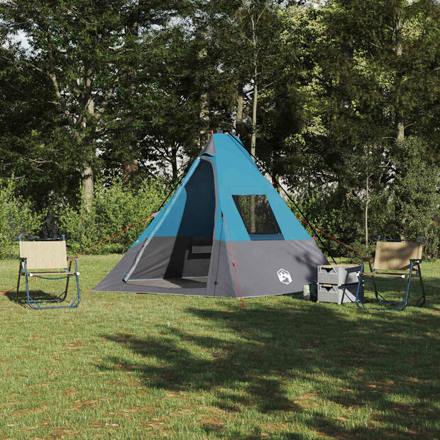 Tent met dak Anders Blauw en Zwart 383 x 338 x 217 cm Polyester 1