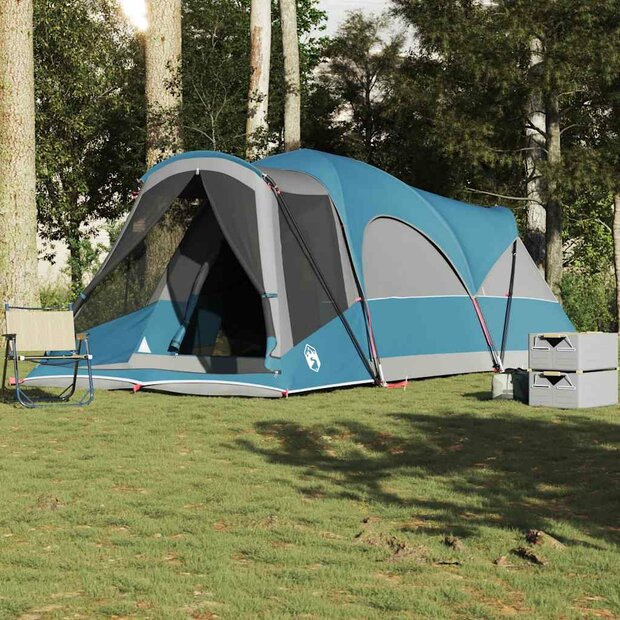 Tunneltent voor gezin 8-persoons waterdicht blauw 1