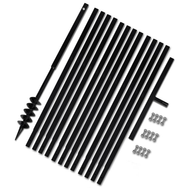 Grondboor 80 mm met 13 m verlengstuk Staal 1