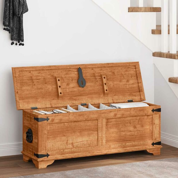 Opbergkist ruw mangohout  1