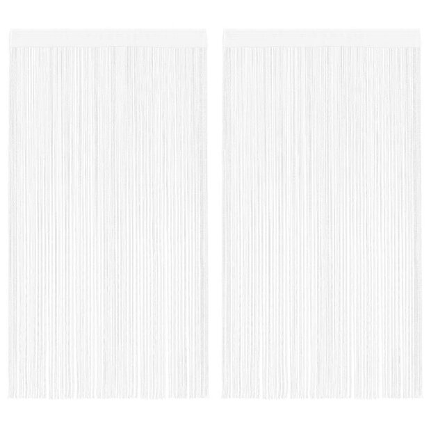 Draadgordijnen 2 st 100x250 cm wit 1