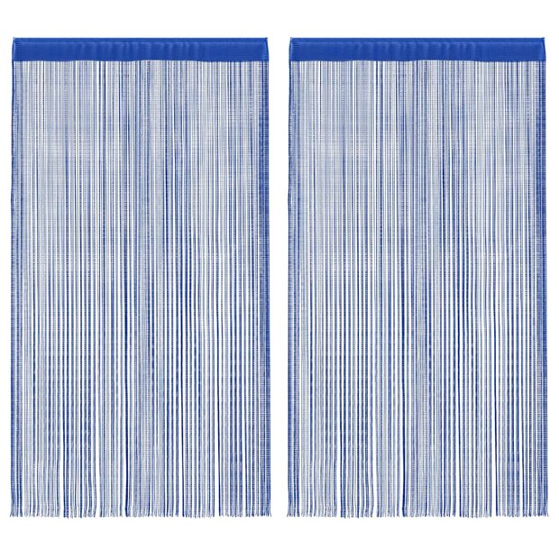 Draadgordijnen 100x250 cm blauw 2 st 1