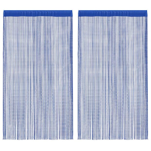 Draadgordijnen 140x250 cm blauw 2 st 1