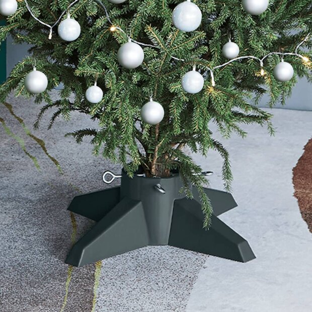 Kerstboomstandaard 55,5x55,5x15 cm groen 1