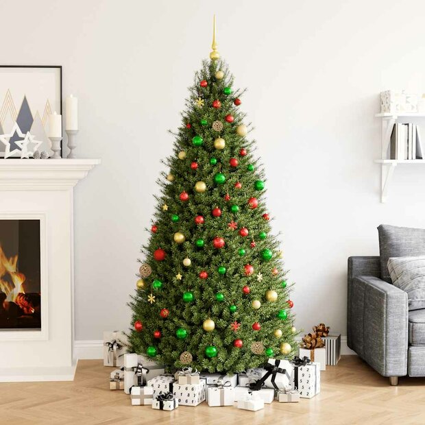 112-delige Kerstballenset polystyreen rood groen en goudkleurig 1