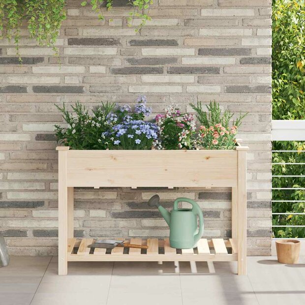 Tuin Bloempot Beige 115 x 59 x 76.5 cm Massief vurenhout 1
