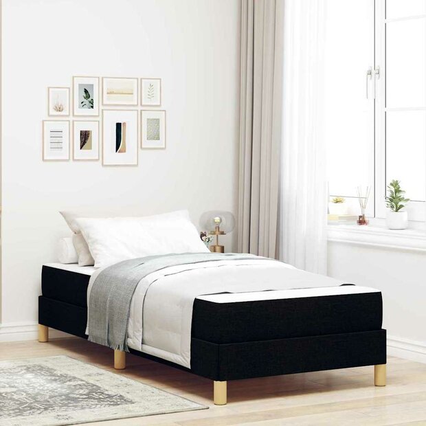 Boxspring bed Zwart en Bruin 80 x 200 cm 1