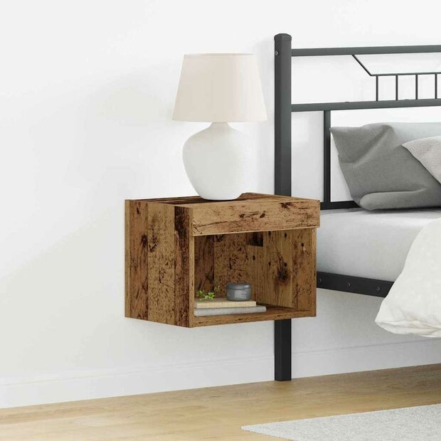 TV-kast Wandgemonteerd Oud hout 40 x 30 x 30 cm Bewerkt hout 1