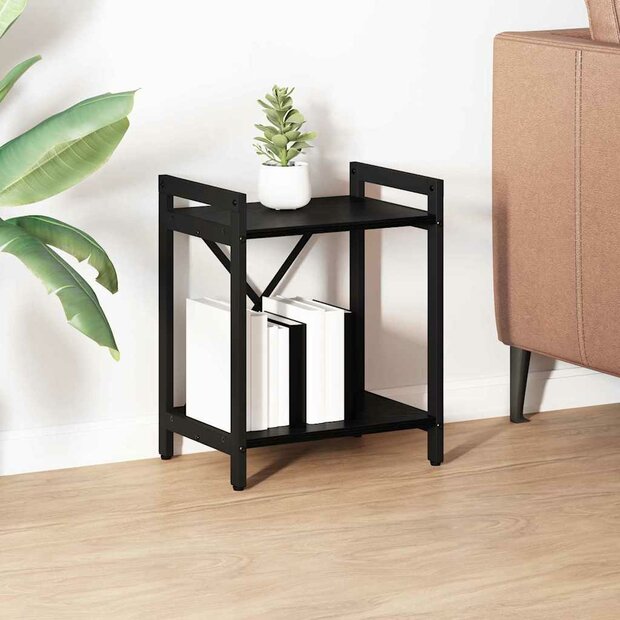 Boekenkast Zwart eiken 40 x 30 x 48.5 cm Bewerkt hout 1