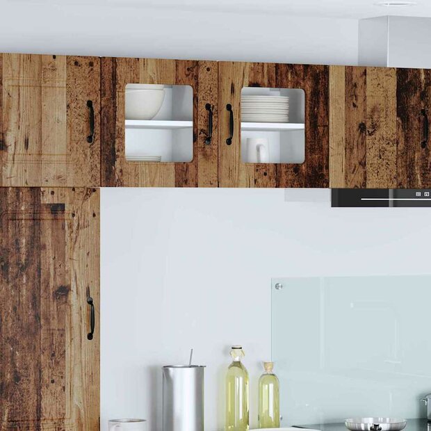 Keukenkast aan de muur Oud Hout 40 x 31 x 40 cm Bewerkt hout 1