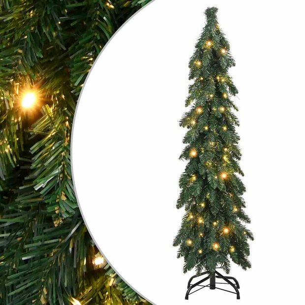 Kunstkerstboom met verlichting 60 LED&amp;apos;s 120 cm 1