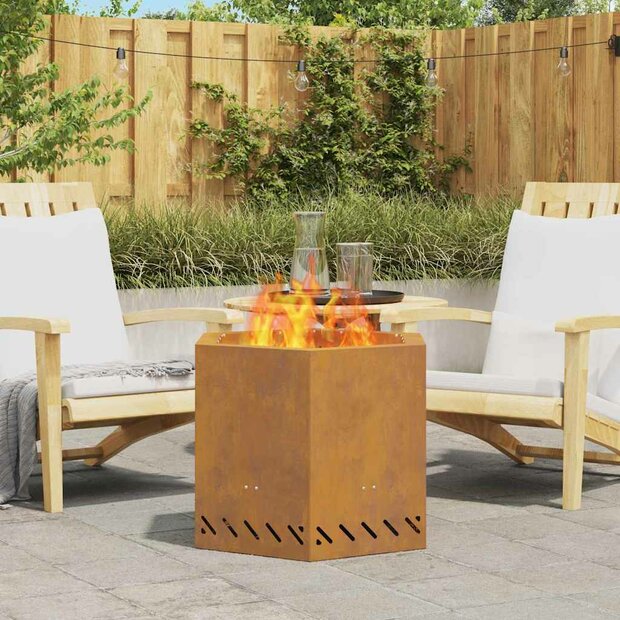 Vuurkorf Bruin 58 x 58 x 51 cm Staal 1