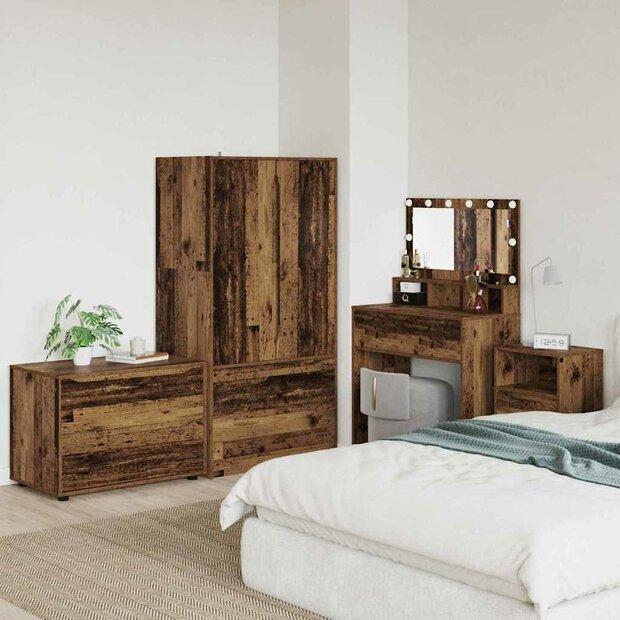 Opbergkast Oud Hout 80 x 48 x 57 cm Bewerkt hout 1