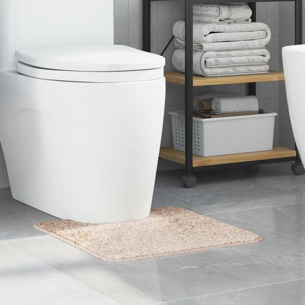 Antislip Badmat met Toilet Cut Cr&egrave;me 50 x 50 cm PP 1
