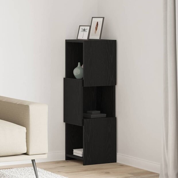 Hoekkast Wit 30,5x30x95cm Bewerkt hout 1