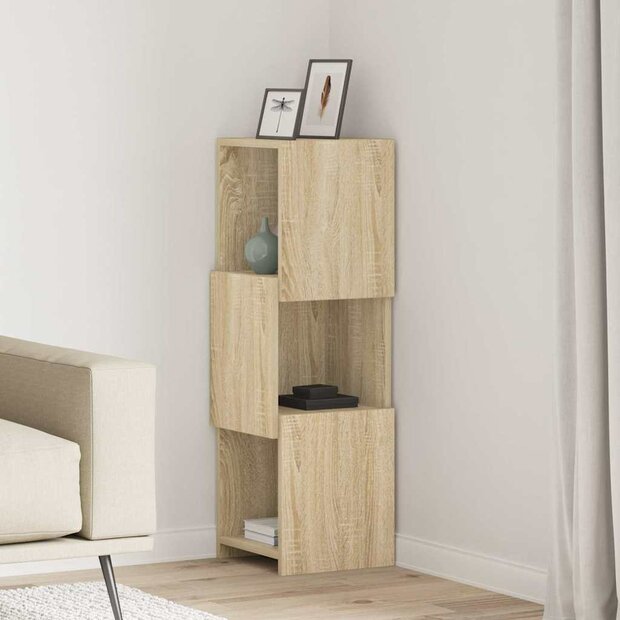 Hoekkast Wit 30,5x30x95cm Bewerkt hout 1