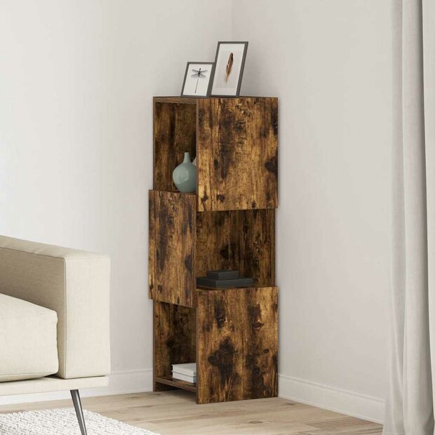 Hoekkast Wit 30,5x30x95cm Bewerkt hout 1