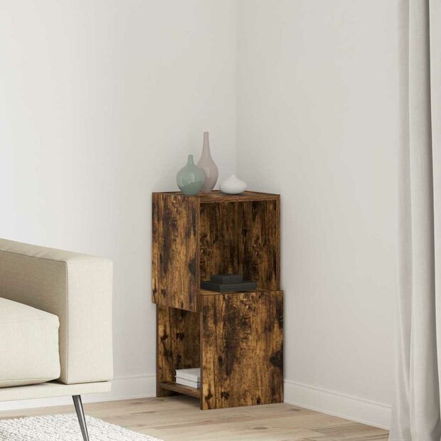 Hoekkast Wit 30,5x30x65cm Bewerkt hout 1