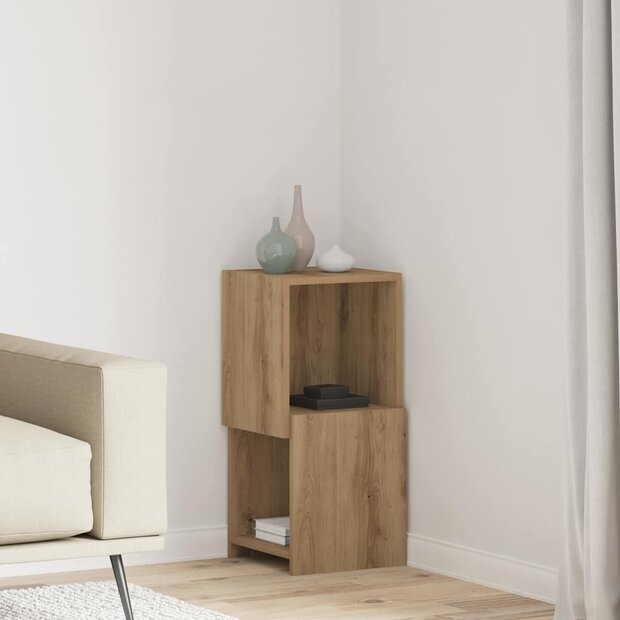 Hoekkast Wit 30,5x30x65cm Bewerkt hout 1