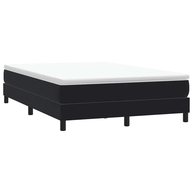 Boxspring zonder matras fluweel zwart 160x210 cm 1