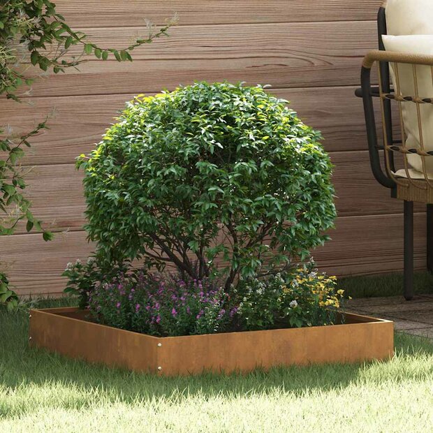 Tuinrand Roestig 60 x 60 x 13 cm Cortenstaal 1