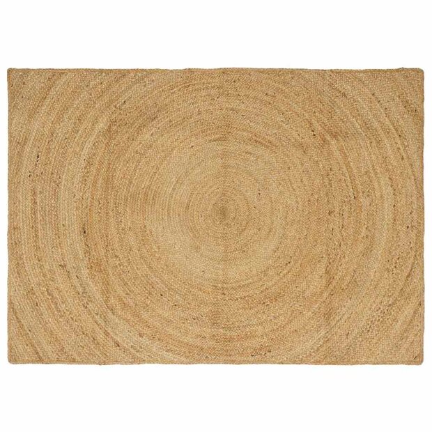 Vloerkleed Bruin 120 x 170 cm Jute 1